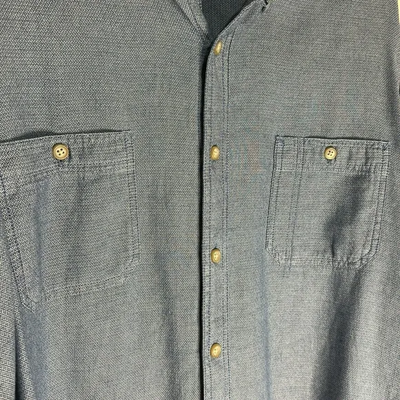 Men’s XLT blue button long sleeve western preppy shirt - Image 5
