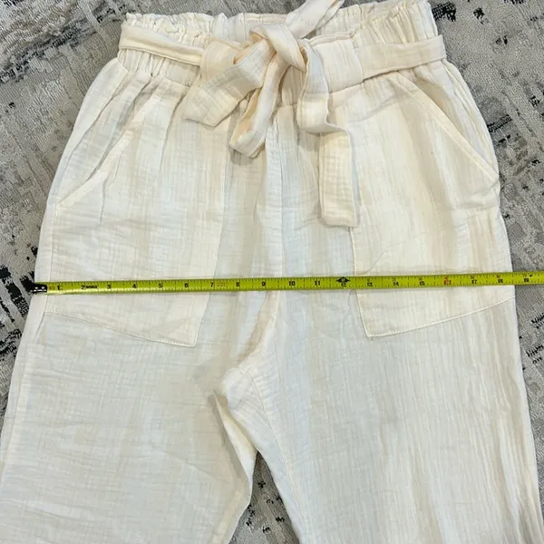 Sincerely Jules gauze kick flare pull on cotton cropped pants - Image 6