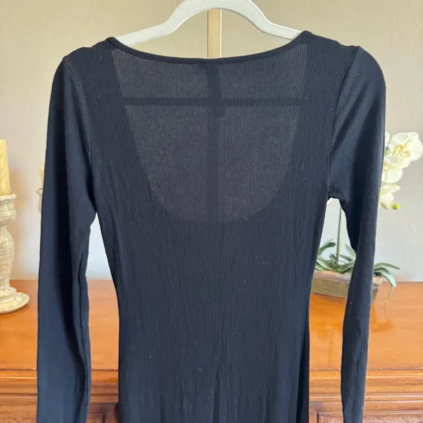 SKIMS Soft Lounge Long Sleeve Maxi Dress Black Size M - Image 6
