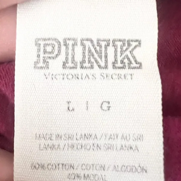 VS PINK Maroon “Better Sore Than Sorry” Workout Racerback Tank Top Size Large - Image 6
