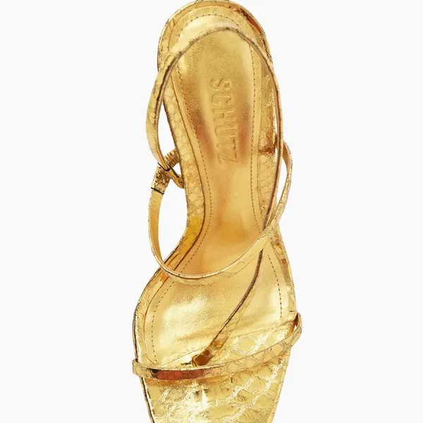 SCHUTZ Women's Heloise High Square Toe High Heel Sandal, size 9.5 - Image 8