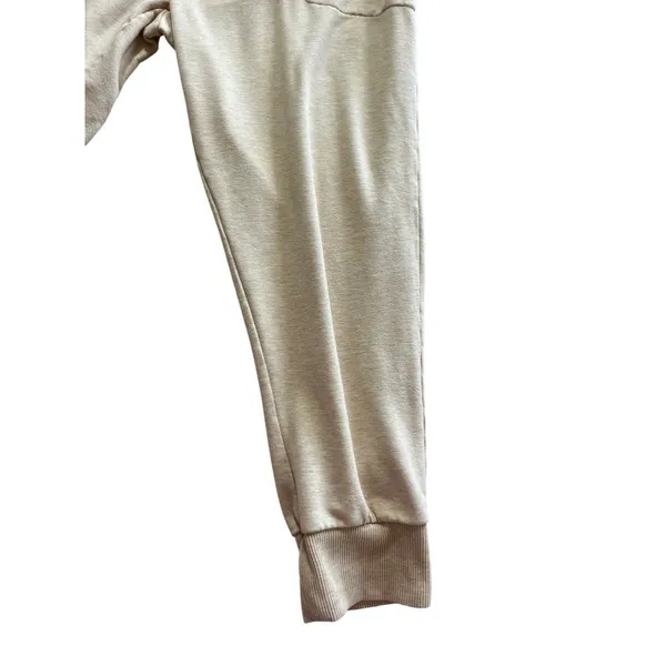Nike Dri Fit Joggers Tan Rib Knit Waist Pockets Size Large - Image 4