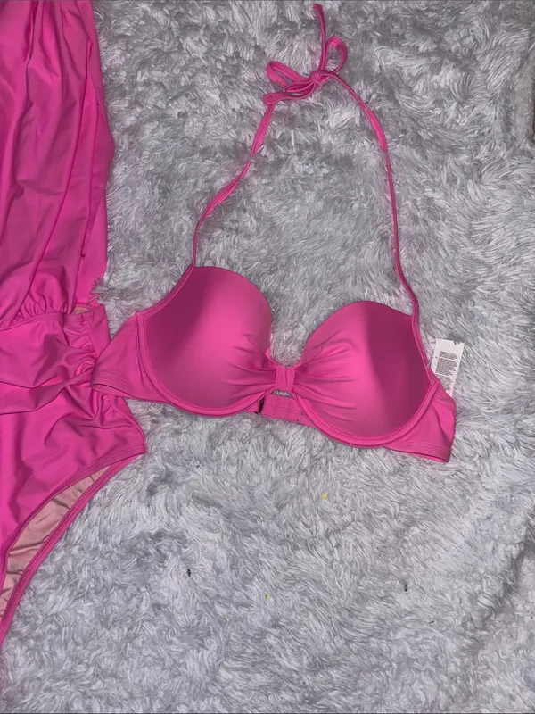 Cupshe Bubblegum Dream Pink Swimsuit Set - Image 6