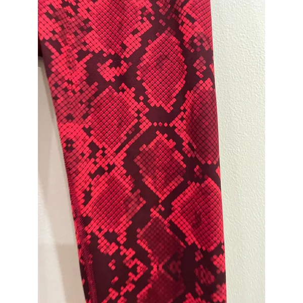 Lululemon Wunder Under Red Snake Print Yoga Gym Athletic Leggings Size 4‎ - Image 4