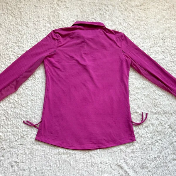 IBKUL 1/4 Zip Adjustable Length Long Sleeve Polo M UPF 50 Tennis Pickleball Golf - Image 7