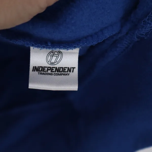 Independent Trading Co Philadelphia 76ers Hoodie Blue NBA Graphic Large - Image 4