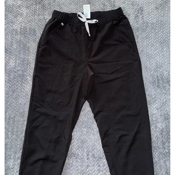 Figs Jogger Women Zamora Black Taper Technical Scrub‎ Size Medium - Image 2
