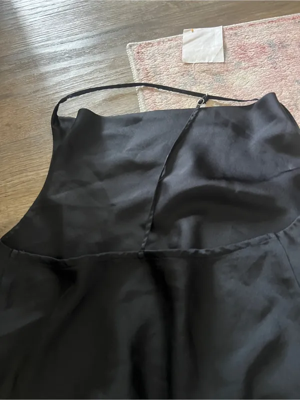 Abercrombie Black Satin Bodysuit size xs - Image 9