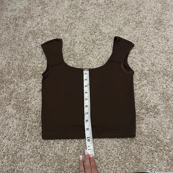 Garage Portia Square Neckline Tee Brown Womens Size XS - Image 5