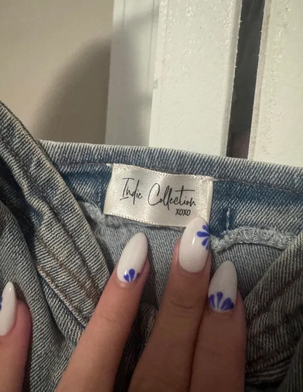 denim mini dress Blue - Image 3