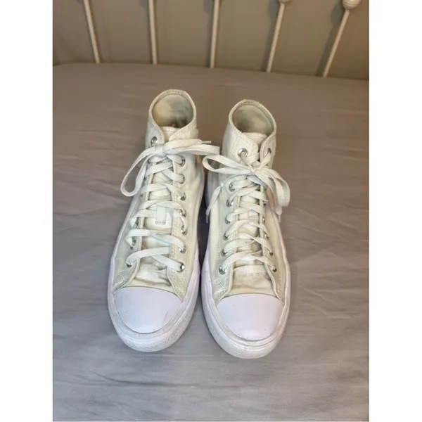 Converse Chuck Taylor Move Platform High Top Sneakers White Women’s 9 - Image 11