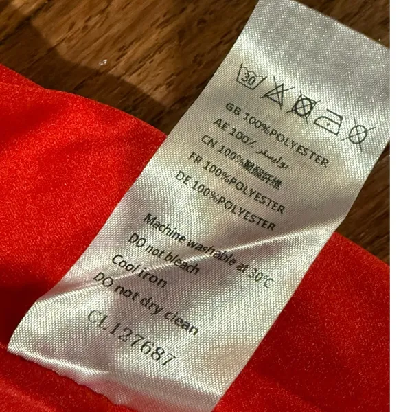 NWT Club L Red Ruffle Plunge Maxi Dress US 4 UK 8 Wedding Guest Formal Sexy - Image 13