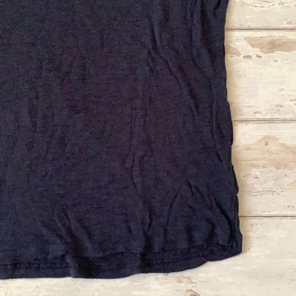 Aeropostale Women’s Medium M Navy Blue Short Sleeve Basics Shirt Short Sleeves - Image 2