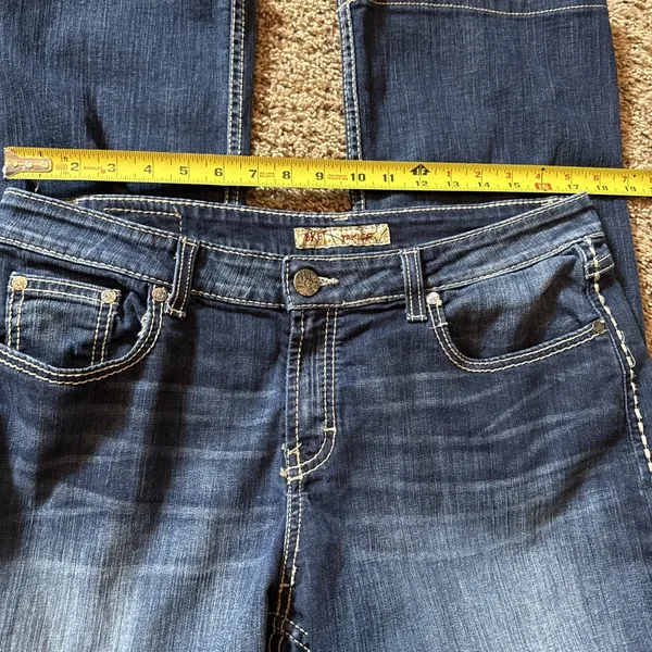 Women's BKE Taylor Jeans Low Slung Baggy Relaxed‎ Fit Sz 33 - Image 11