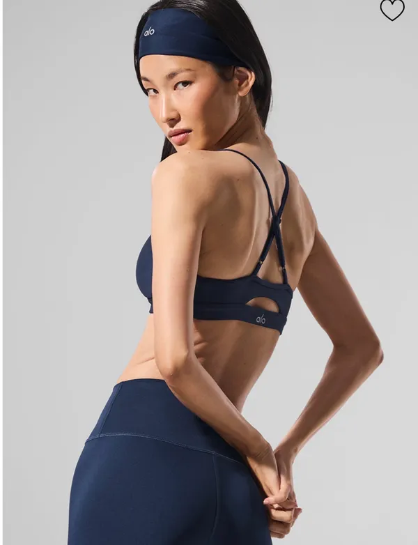Alo Yoga Airlift Intrigue Bra Navy - Image 2