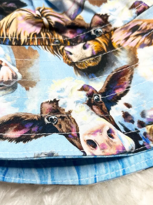Highland Cow Print Bucket Hat - Image 6