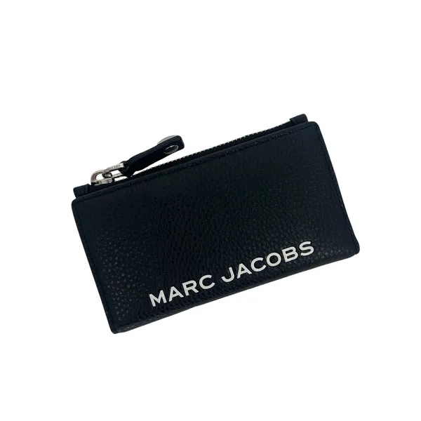 Marc Jacobs Medium Flat‎ Black Leather Zip Card Wallet - Image 5