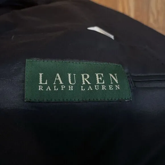 Lauren Ralph Lauren Men's Navy Wool Suit Coat Blazer Jacket 42L‎ - Image 4