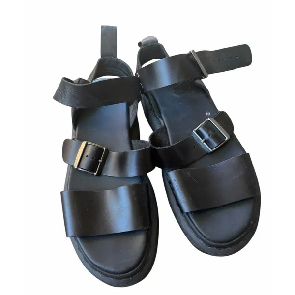 Dr. Martens Gryphon Sandals – Black Leather – US Men’s 7 / Women’s 8 Summer - Image 4