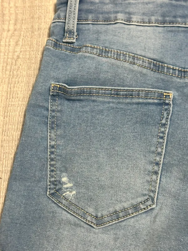 Wax Jean Denim Short Overalls - Image 8