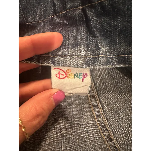 Vintage 90s Disney Pride Mickey Mouse Patriotic USA Overall Shorts S - Image 7