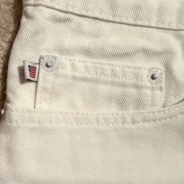 Polo Jeans Co Ralph Lauren White Denim Shorts Women 10 5 Inch Saturday Short y2k - Image 13