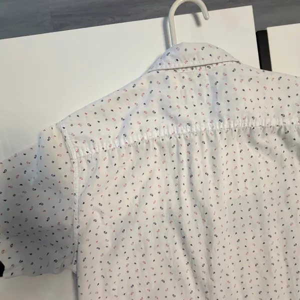 hang ten men's white short sleeve shirt 🌵 paisley & cactus print ☀️ size m⁠ - Image 7