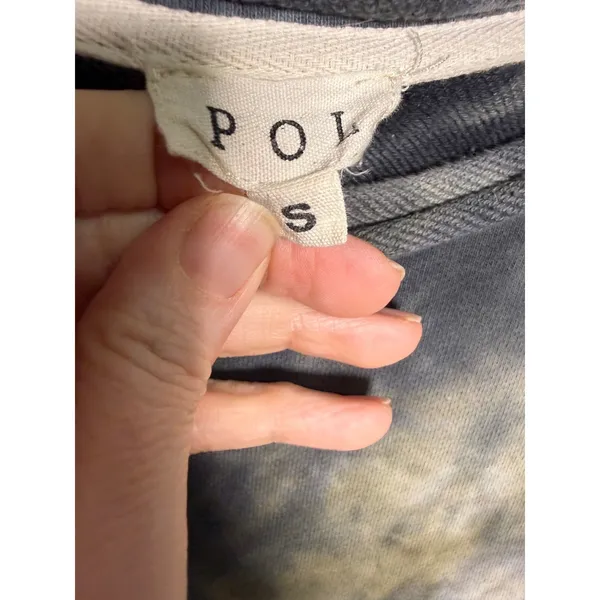 POL Cropped Tie Dye Sweatshirt Raw Edge Distressed‎ Oversized S Festival Indie - Image 4