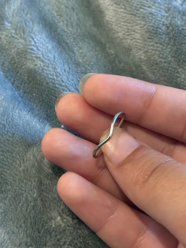Minimalist Silver Chevron Ring Size none - Image 3