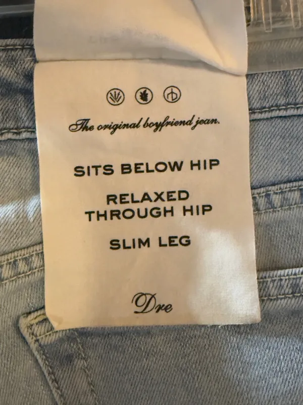 Rag & Bone Low Rise Slim Boyfriend Jeans NWT - Image 9