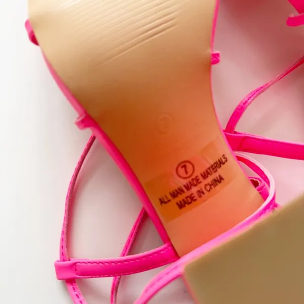 Lulu’s Neon Pink Lace Up Shoes size 7 - Image 7