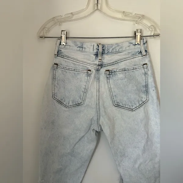 Abercrombie high rise distressed mom jeans 00S 100% cotton - Image 10