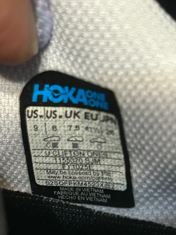 HOKA Clifton purple athletic training running shoes sneakers women’s 9 new - Image 3