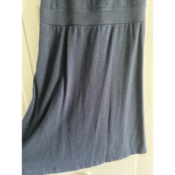 Tasc‎ Womens Medium Blue Sleevess Dress Organic Cotton Blend - Image 4