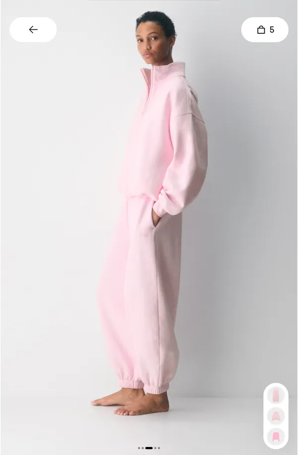Aritzia cozy sweatfleece mega baggy balloon joggers - Image 3