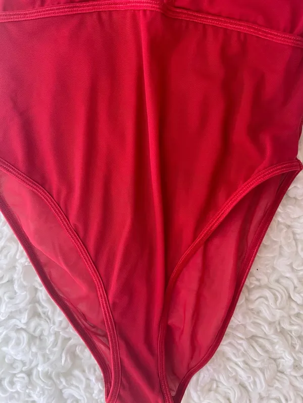 Red Bodysuit Forever 21 Forever - Image 3