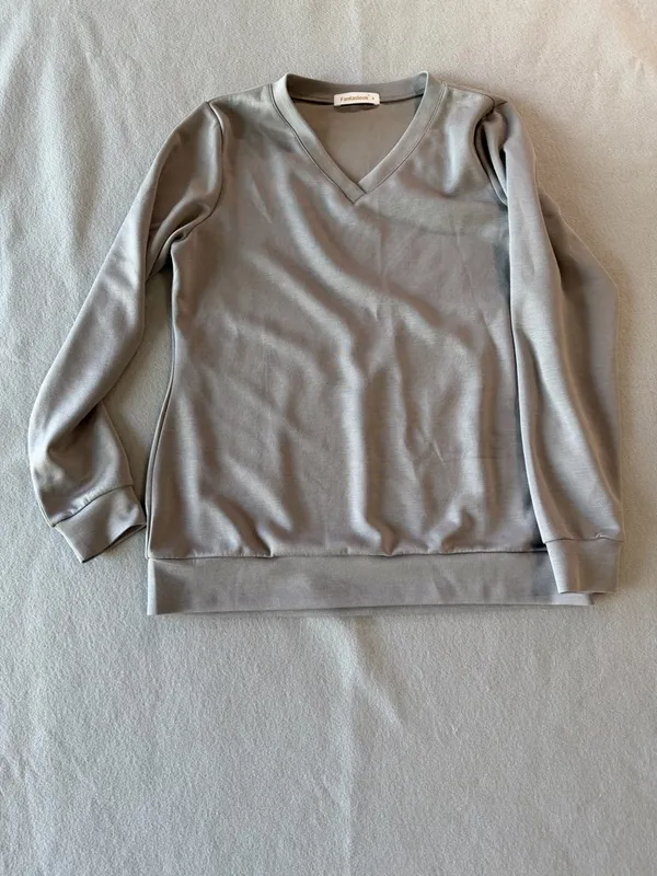 Women's Two Piece Grey Jogger Set Size Medium #260866 Gray - Image 10