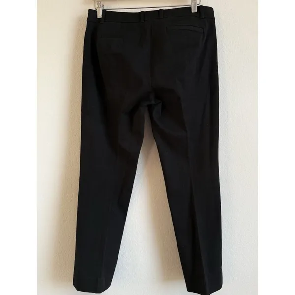 J.Crew Women’s‎ Black Stretch Mid-Rise Straight Leg Trouser Pants Size 10R - Image 7