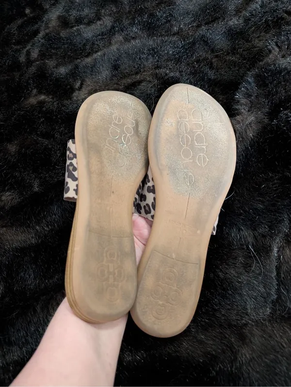 Andre Assous Womens Multi Thong Flat Sandals Size 10 Novalee shoes - Image 3