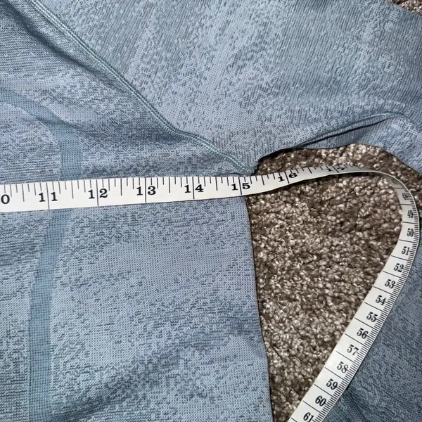 Lululemon Half Zip Hoodie Women Small Blue Grey Excellent Seamless‎ Activewear - Image 3