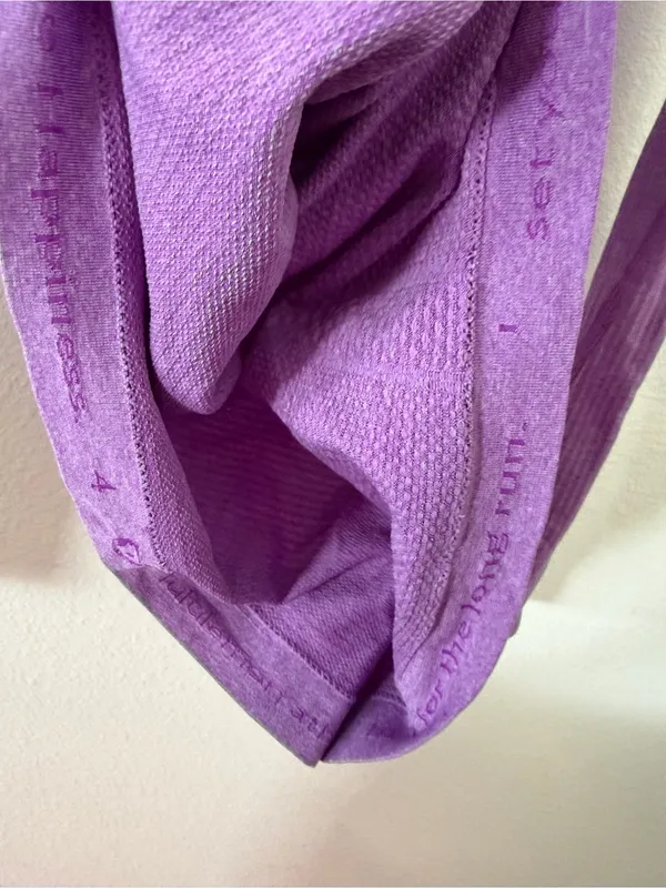 Lululemon Swiftly Tech Long Sleeve Crew Heathered Moonlit Magenta Top - Image 4