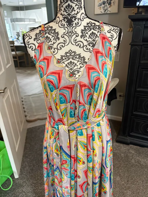 OSFM NWOT spaghetti strap printed dress Multiple - Image 4
