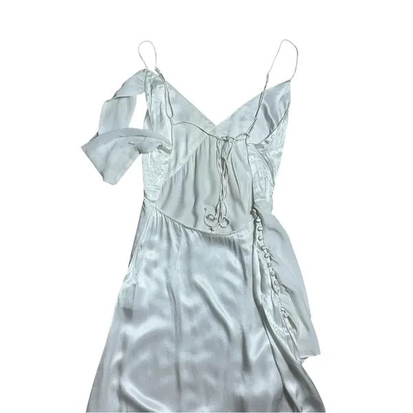 For Love & Lemons White Satin James Maxi Dress Women’s US S - Image 6