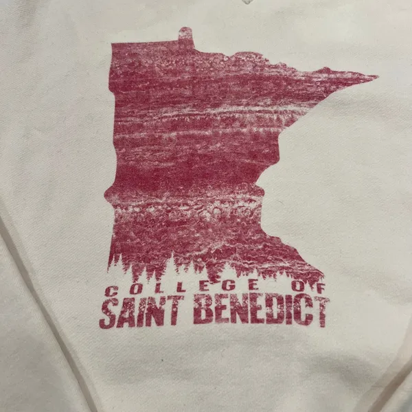 Blue 84 College of Saint Benedict‎ Sweatshirt Cream MN Pullover Women's Small - Image 2