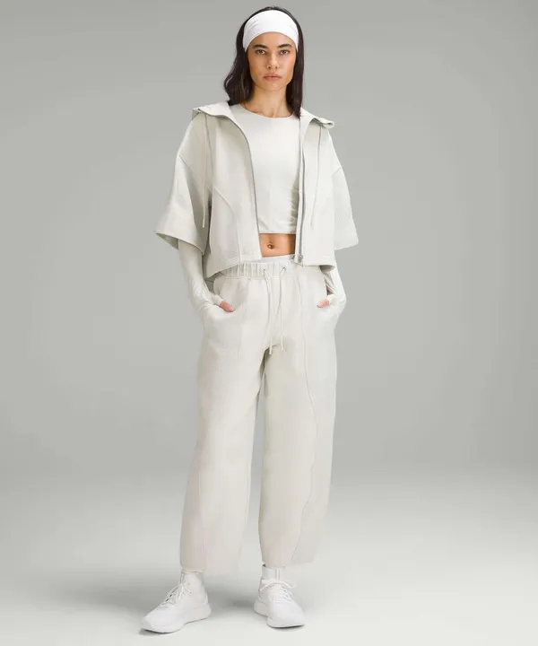 Lululemon Mixed Fabric Relaxed-Fit Tapered High-Rise Pant in Bone - Image 2