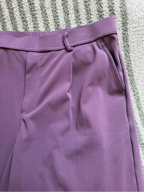 Halara Straight Leg Purple Trousers - Image 2