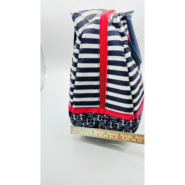 Tupperware top handle sack Hamptons Nautical Seashore Insulated Lunch Bag - Image 4