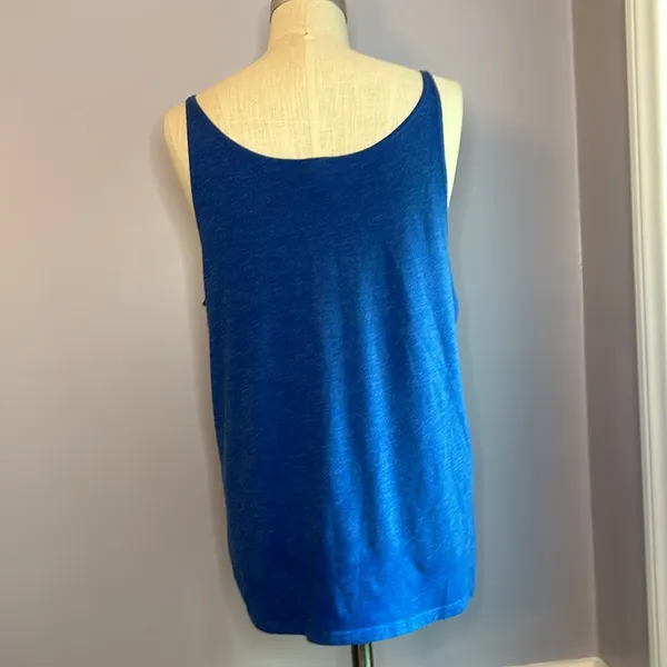 Disney castle Alpha Gamma Delta blue tank top Size Medium - Image 4