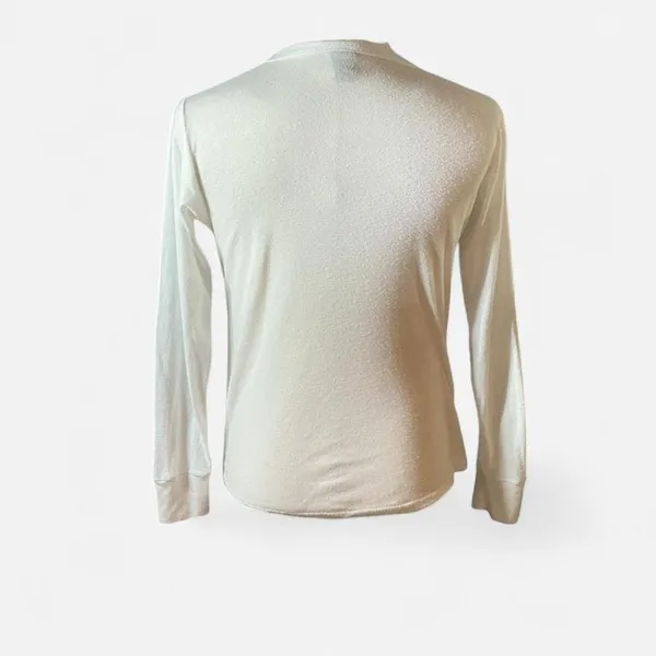 REI Co-op Womens White Long Sleeve Base Layer Top Crew Neck Size‎ M - Image 2