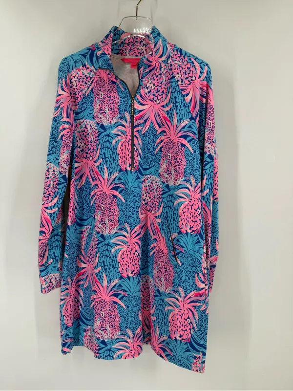 Lilly Pulitzer UPF 50+ Skipper Dress Tropic Down Low size large - Image 2
